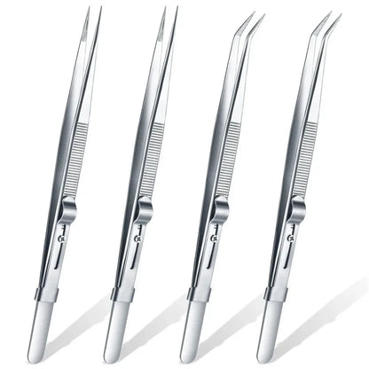 Stainless Steel Adjustable Antistatic Tweezers for Precision Tooling - Smarsty