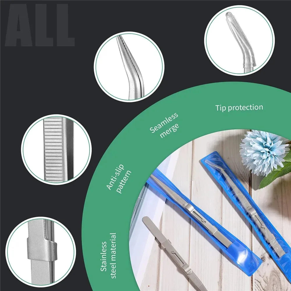 Stainless Steel Adjustable Antistatic Tweezers for Precision Tooling - Smarsty
