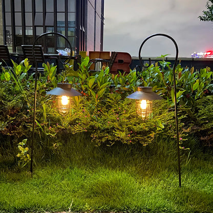 Vintage Solar Lantern Lamp for Outdoor Garden Lighting - Smarsty