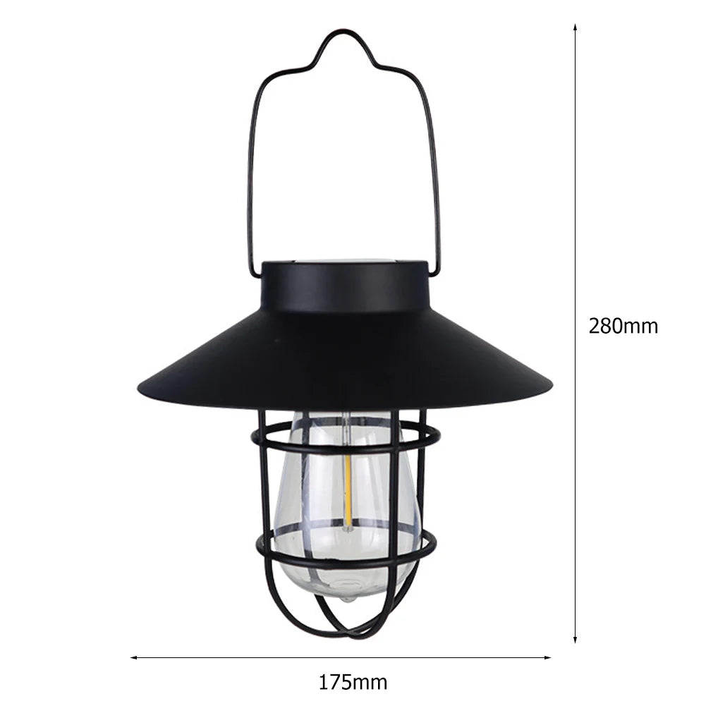 Vintage Solar Lantern Lamp for Outdoor Garden Lighting - Smarsty
