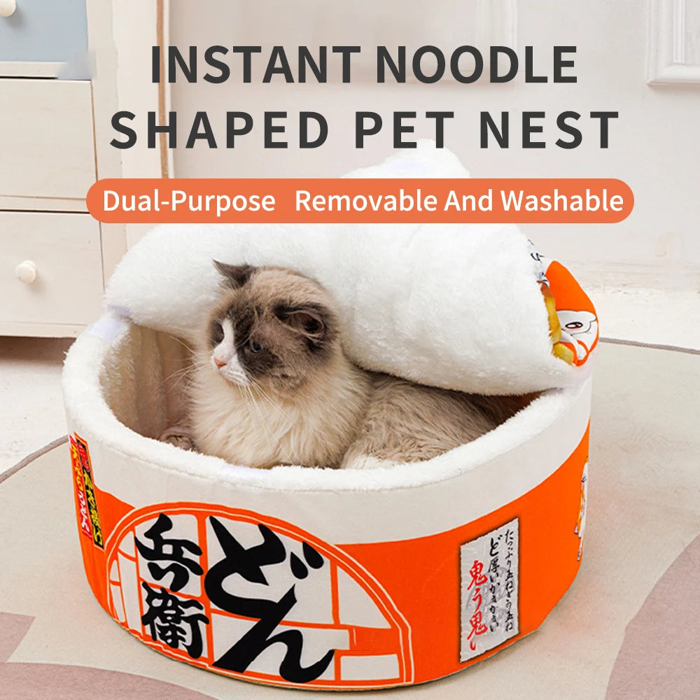 Cozy Instant Noodle Pet Bed for Dogs and Cats - Smarsty