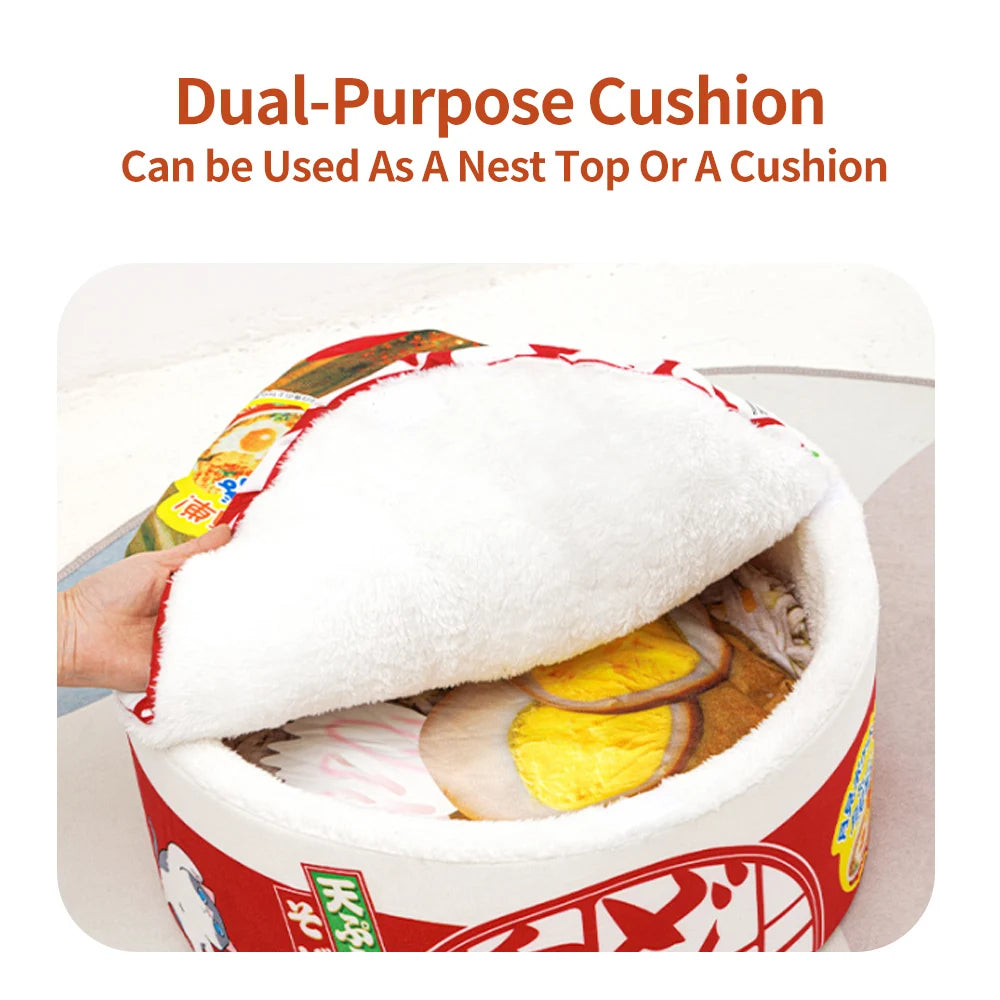 Cozy Instant Noodle Pet Bed for Dogs and Cats - Smarsty