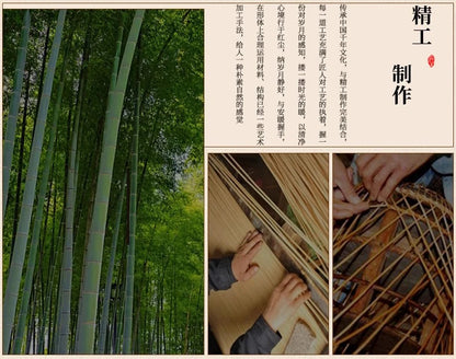 Natural Bamboo Pendant Lamp with Hand-Woven Design - Smarsty