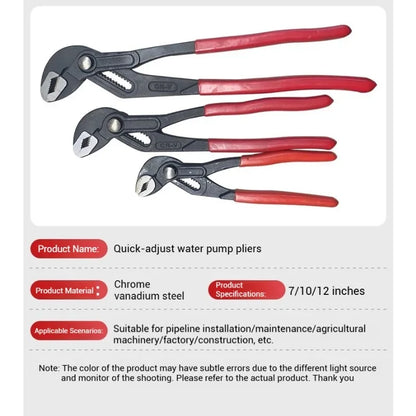 Adjustable Water Pump Pliers for Quick Plumbing Solutions - Smarsty
