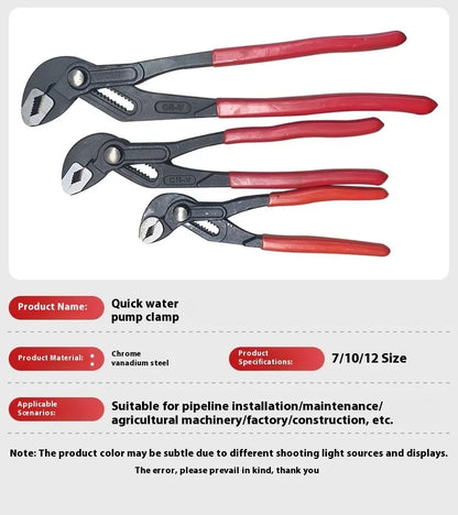 Adjustable Water Pump Pliers for Quick Plumbing Solutions - Smarsty