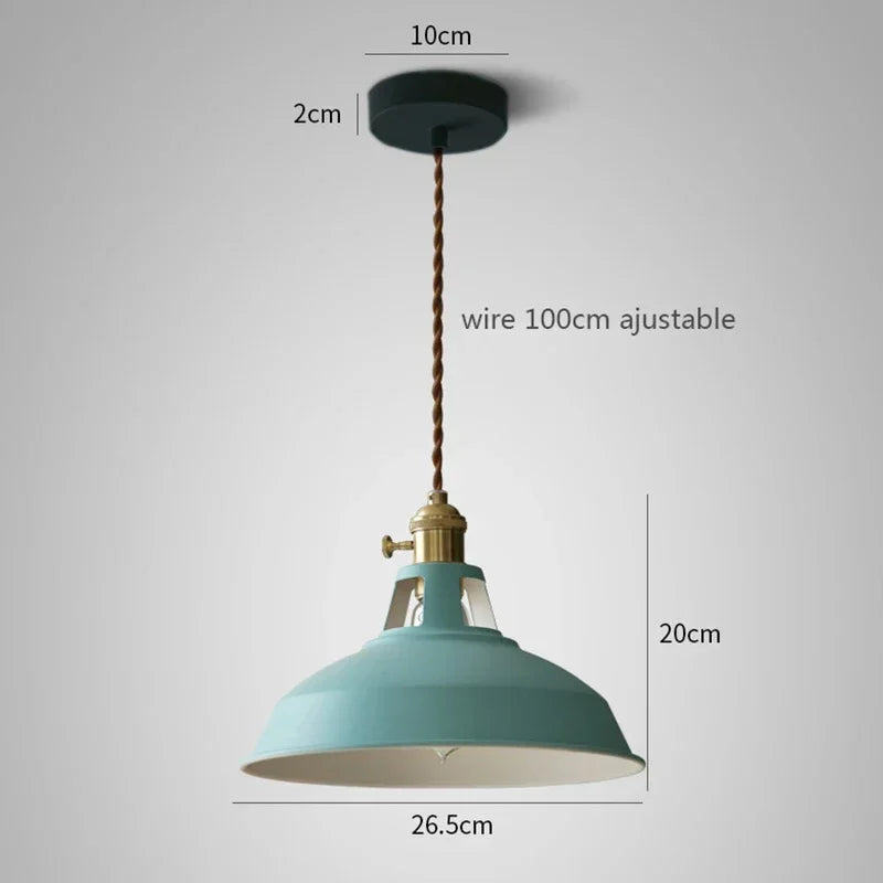 Colorful Retro Industrial Pendant Lights for Home Decor - Smarsty
