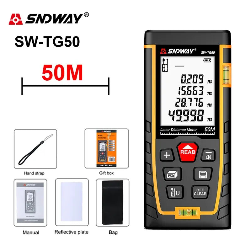 SNDWAY Laser Distance Meter with High Precision Measurement - Smarsty