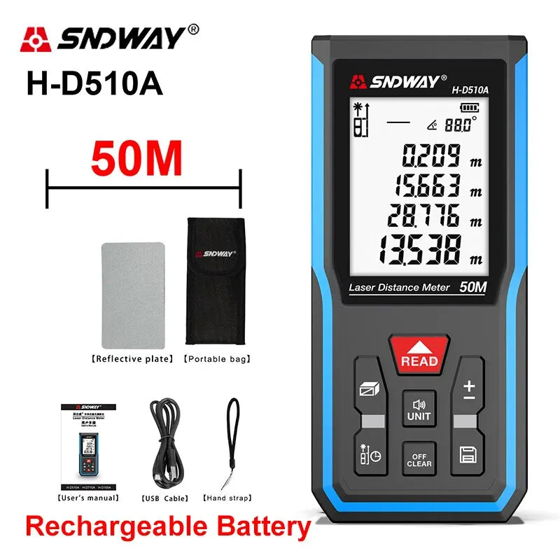 SNDWAY Laser Distance Meter with High Precision Measurement - Smarsty