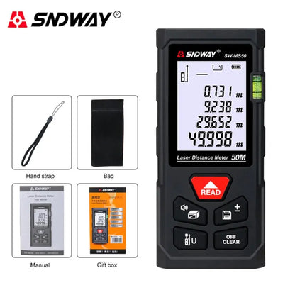 SNDWAY Laser Distance Meter with High Precision Measurement - Smarsty