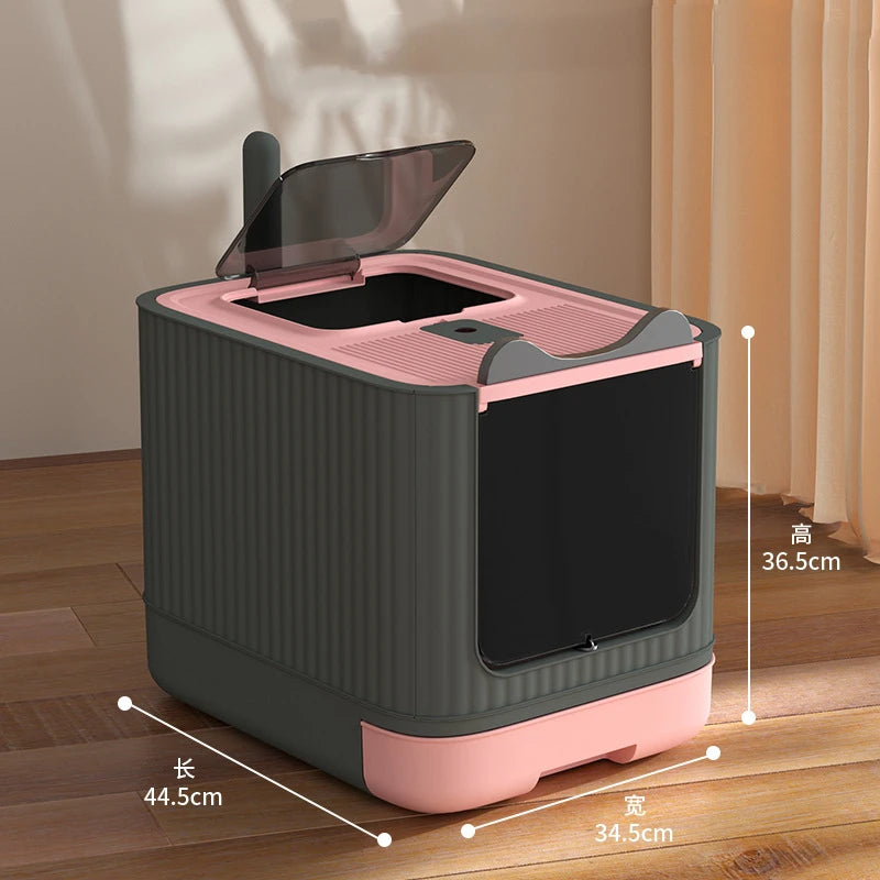 Pet UV Cat Litter Box With Disinfecting Feature - Smarsty