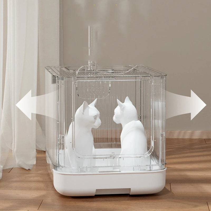Pet UV Cat Litter Box With Disinfecting Feature - Smarsty