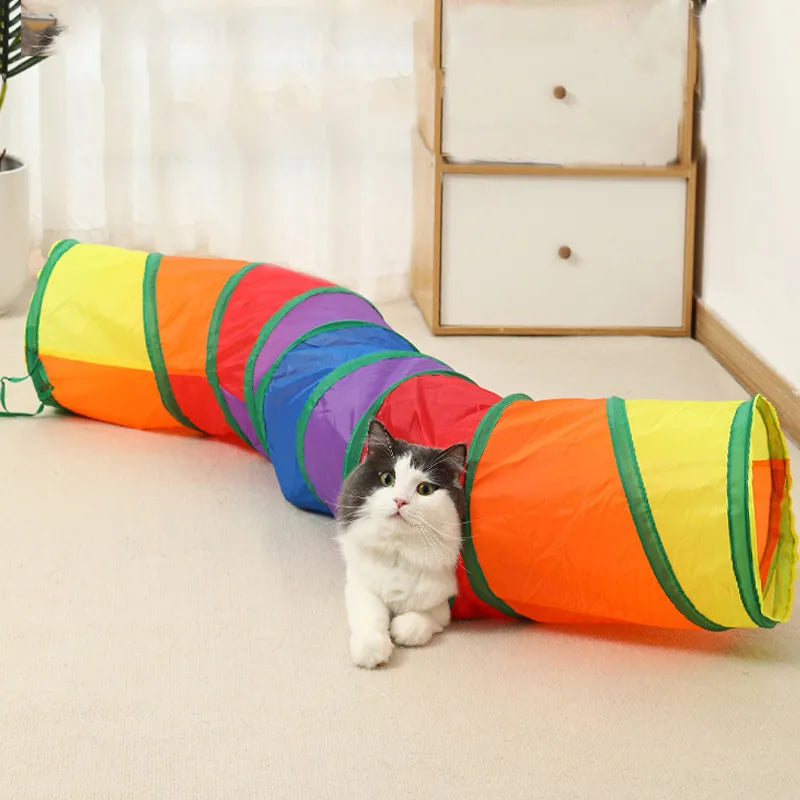 Foldable Cat Tunnel with Breathable Design for Indoor Play - Smarsty