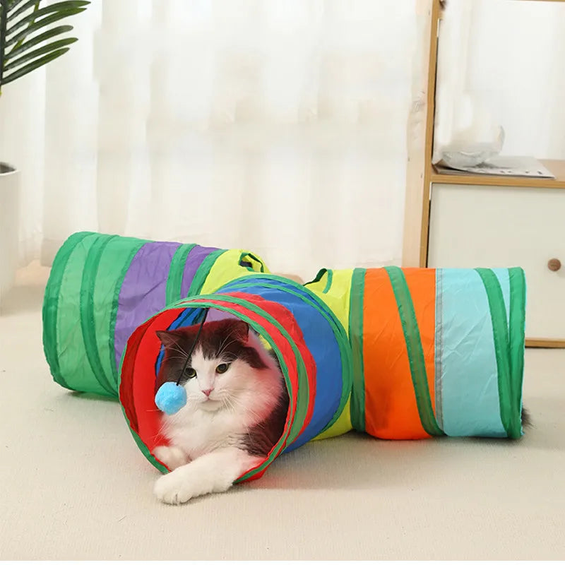 Foldable Cat Tunnel with Breathable Design for Indoor Play - Smarsty