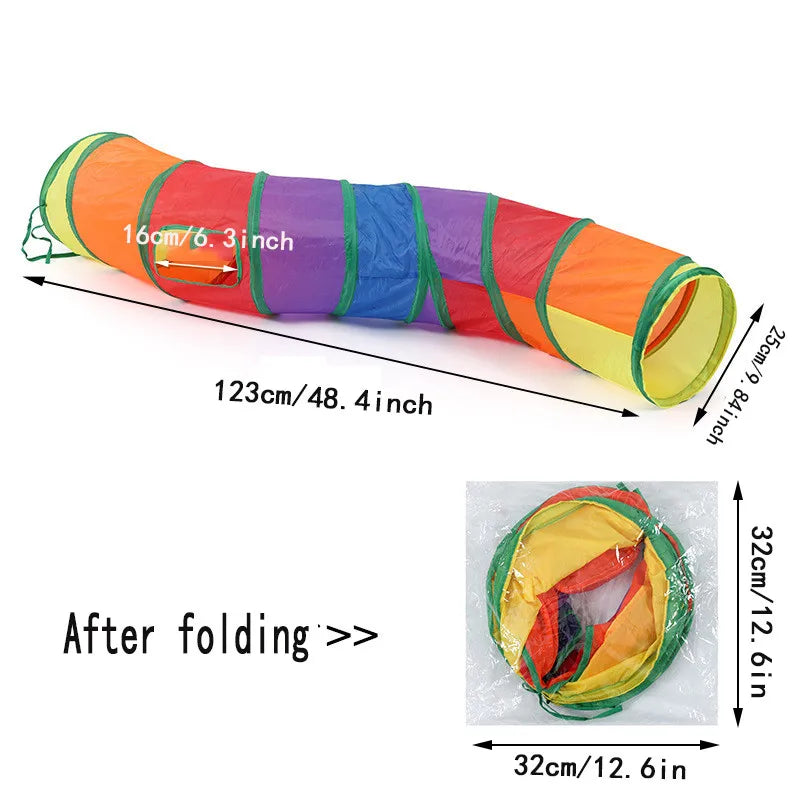 Foldable Cat Tunnel with Breathable Design for Indoor Play - Smarsty