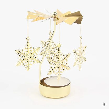 Gold Metal Carousel Candle Holder for Elegant Home Decor - Smarsty