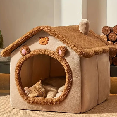 Foldable Washable Pet House for Small Cats and Dogs - Smarsty
