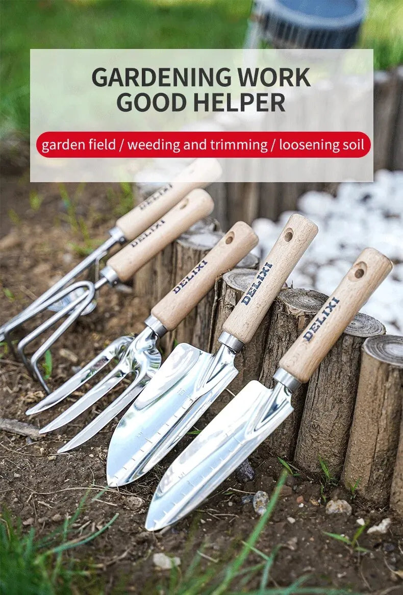 Garden Shovel Rake Spade Set for Easy Planting - Smarsty