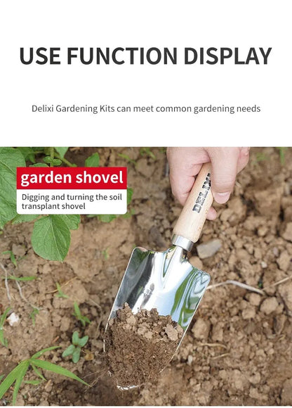 Garden Shovel Rake Spade Set for Easy Planting - Smarsty