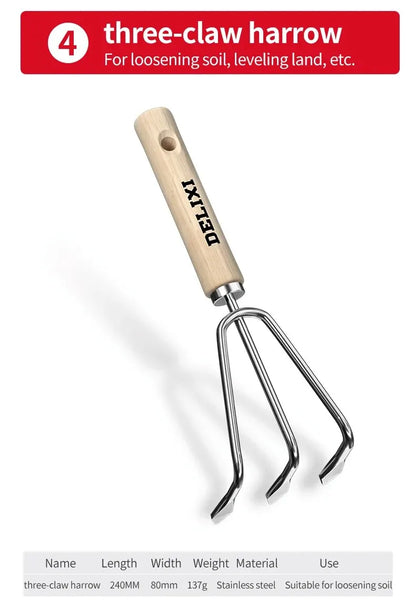 Garden Shovel Rake Spade Set for Easy Planting - Smarsty
