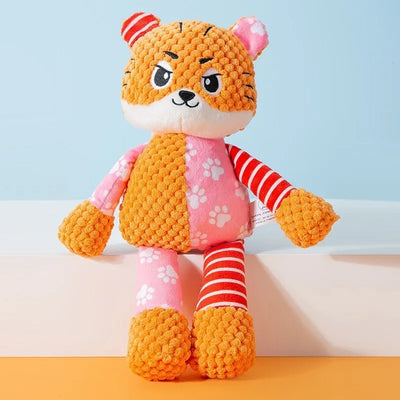 Interactive Squeaky Dog Plush Toy for Teeth Cleaning - Smarsty