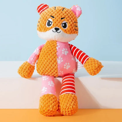Interactive Squeaky Dog Plush Toy for Teeth Cleaning - Smarsty