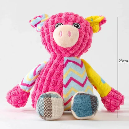 Interactive Squeaky Dog Plush Toy for Teeth Cleaning - Smarsty