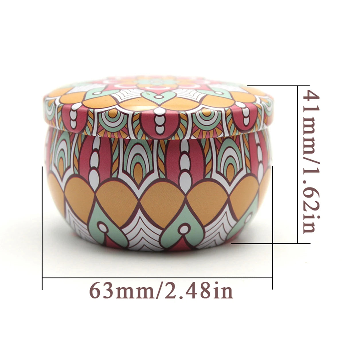 Mixed Color Iron Candle Tin Jars for DIY Projects - Smarsty