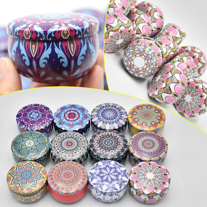 Mixed Color Iron Candle Tin Jars for DIY Projects - Smarsty