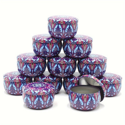 Mixed Color Iron Candle Tin Jars for DIY Projects - Smarsty