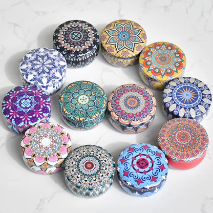 Mixed Color Iron Candle Tin Jars for DIY Projects - Smarsty