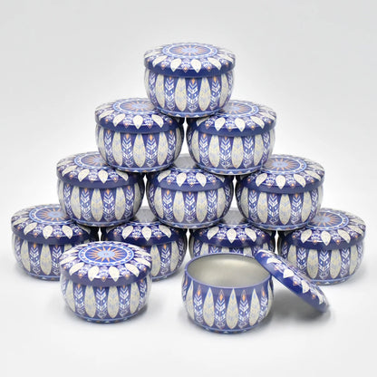 Mixed Color Iron Candle Tin Jars for DIY Projects - Smarsty