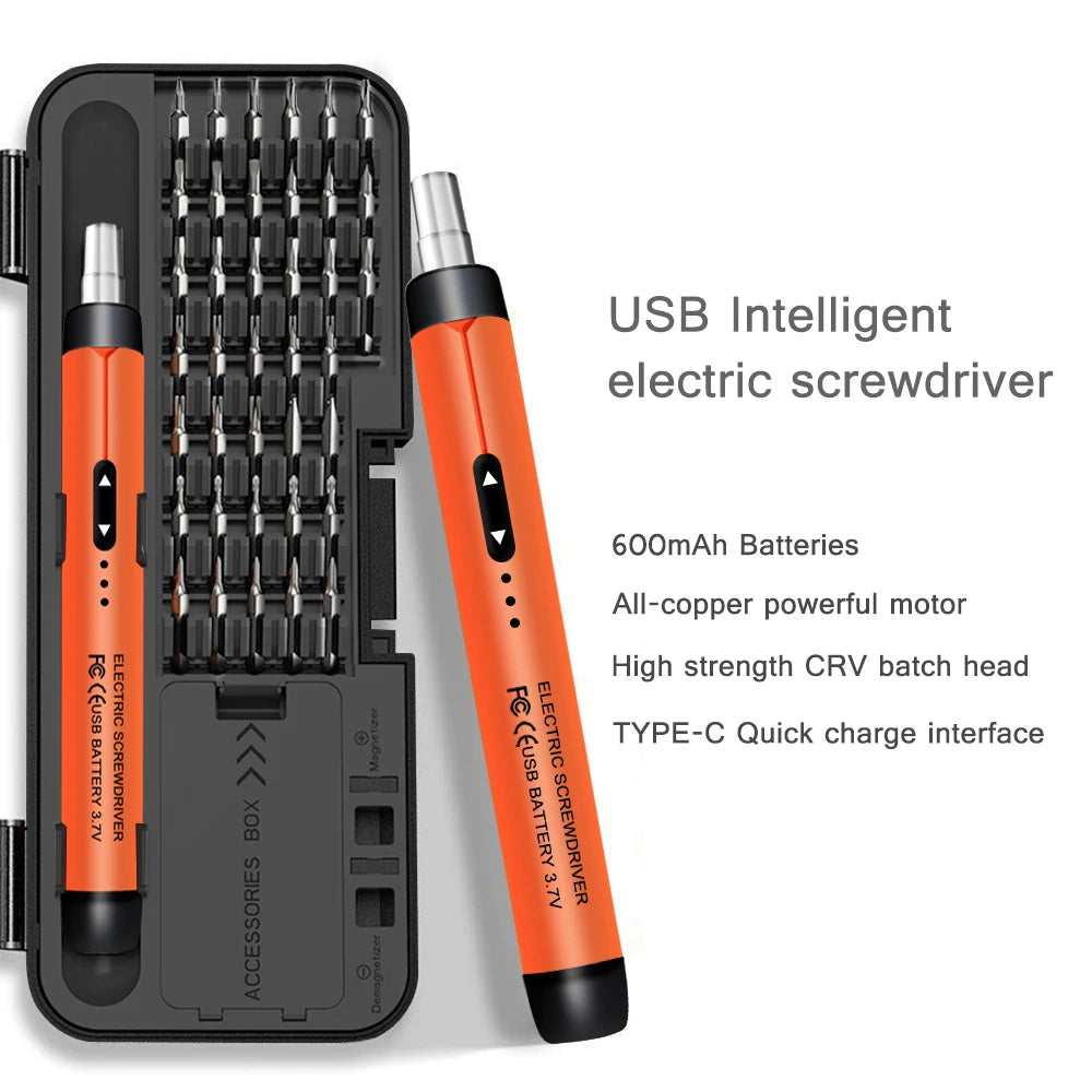 Rechargeable Electric Screwdriver Set for Mobile Repair - Smarsty