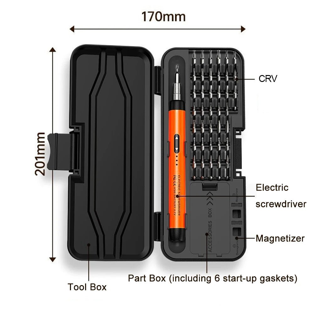Rechargeable Electric Screwdriver Set for Mobile Repair - Smarsty