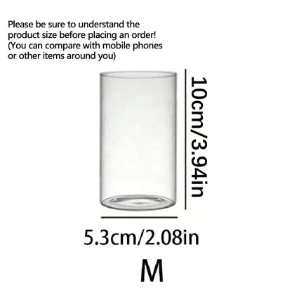Clear Cylinder Glass Candle Holder for Elegant Weddings - Smarsty
