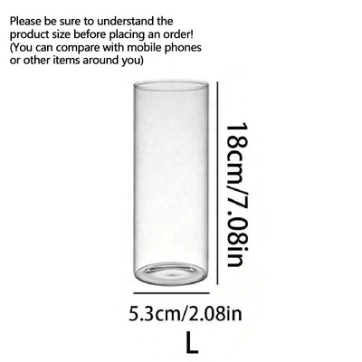 Clear Cylinder Glass Candle Holder for Elegant Weddings - Smarsty