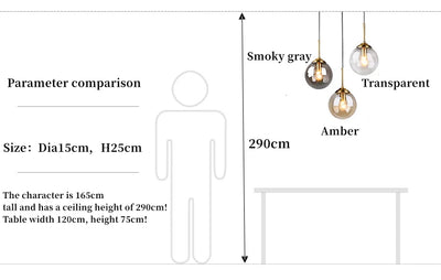 Modern Luxury LED Glass Pendant Lamp for Stylish Spaces - Smarsty