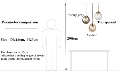 Modern Luxury LED Glass Pendant Lamp for Stylish Spaces - Smarsty