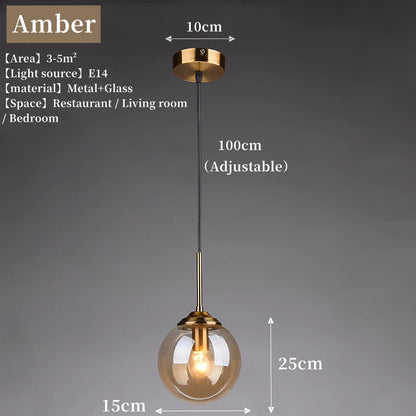 Modern Luxury LED Glass Pendant Lamp for Stylish Spaces - Smarsty