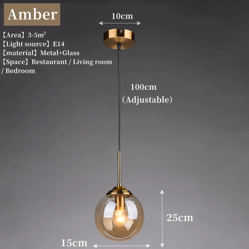 Modern Luxury LED Glass Pendant Lamp for Stylish Spaces - Smarsty
