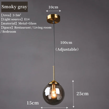 Modern Luxury LED Glass Pendant Lamp for Stylish Spaces - Smarsty