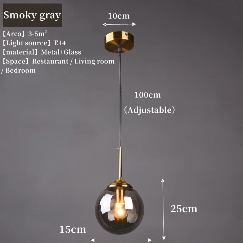 Modern Luxury LED Glass Pendant Lamp for Stylish Spaces - Smarsty
