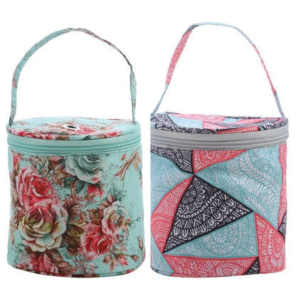 Cylindrical Yarn Storage Bag for Knitting and Crochet - Smarsty