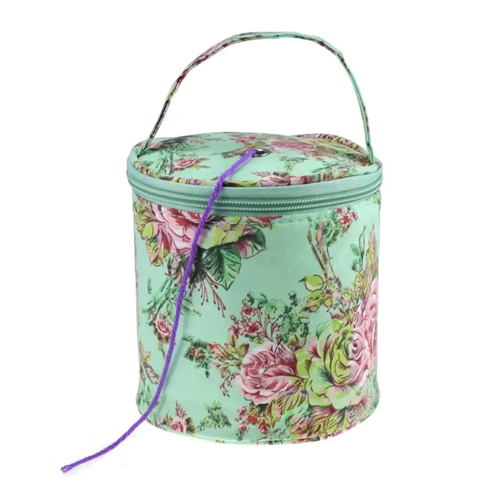 Cylindrical Yarn Storage Bag for Knitting and Crochet - Smarsty