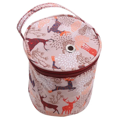 Cylindrical Yarn Storage Bag for Knitting and Crochet - Smarsty