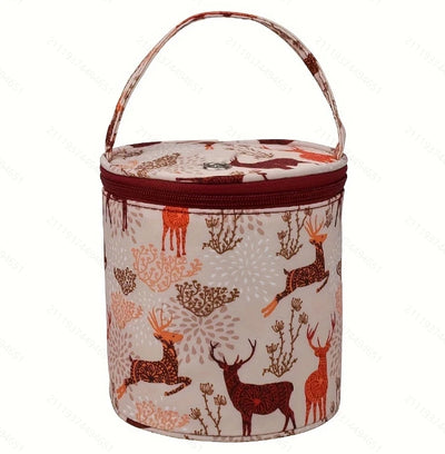 Cylindrical Yarn Storage Bag for Knitting and Crochet - Smarsty