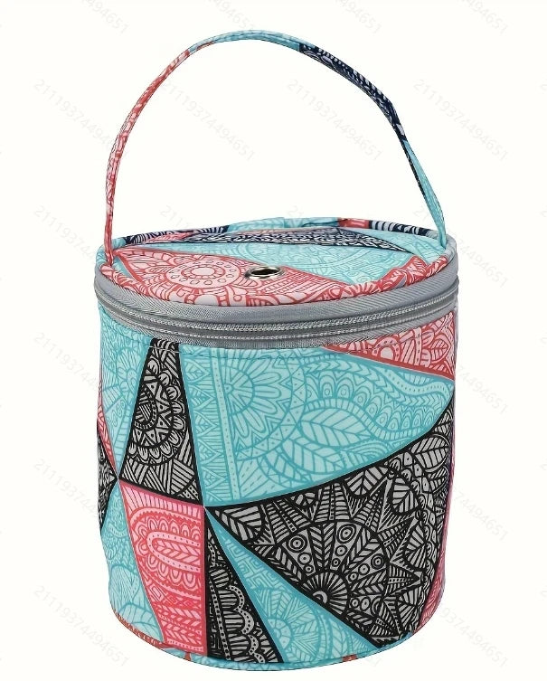 Cylindrical Yarn Storage Bag for Knitting and Crochet - Smarsty