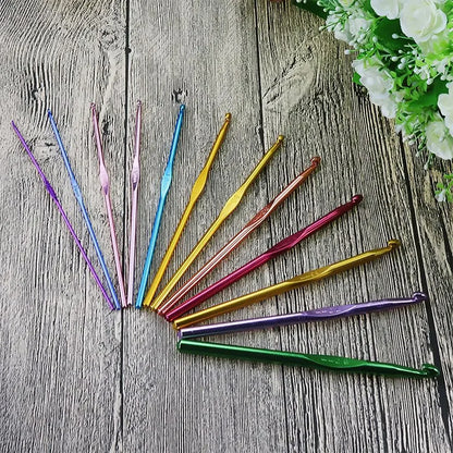 Crochet Hooks Set with Multiple Sizes and Colors - Smarsty