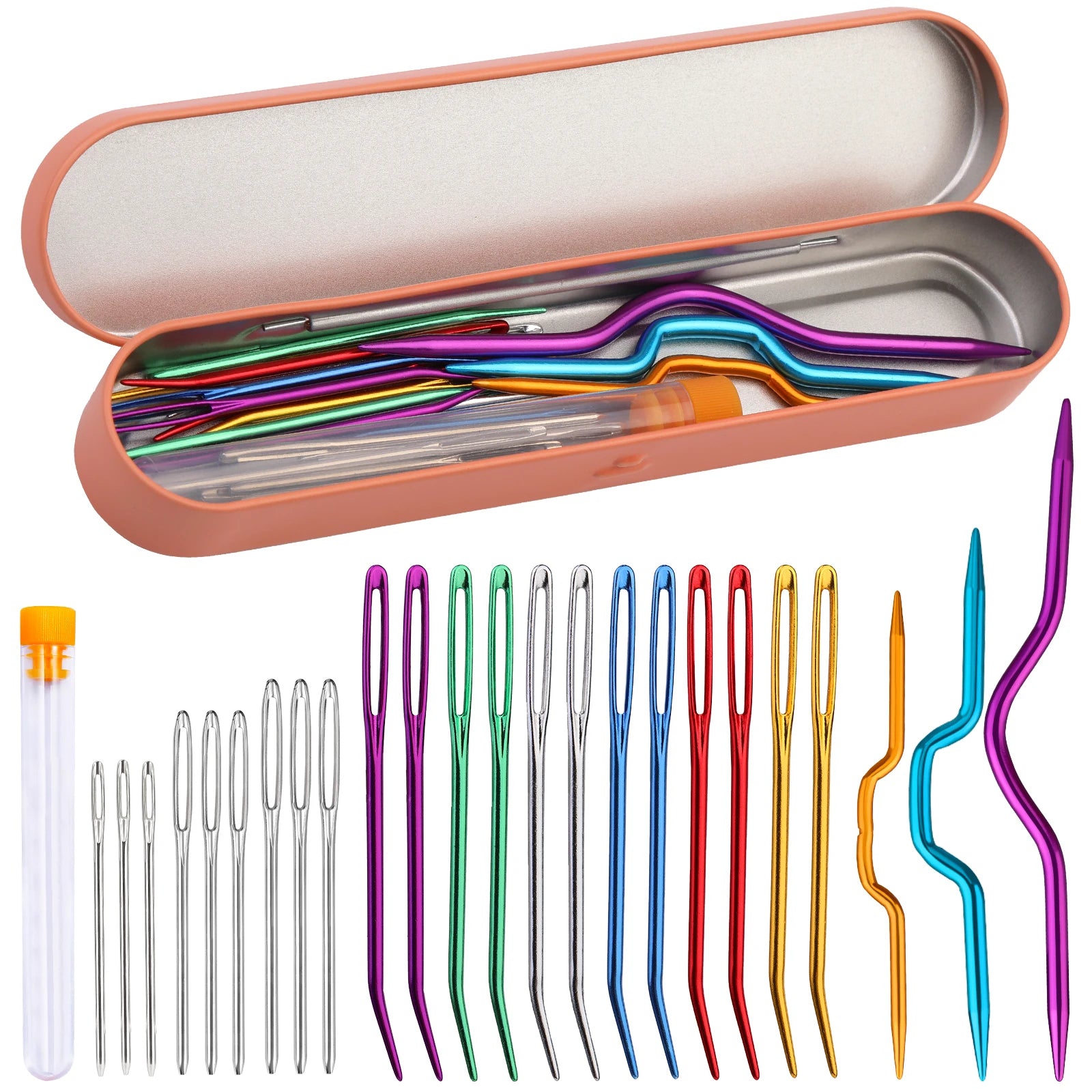 IMZAY Professional Crochet Knitting Set with Yarn Needles - Smarsty