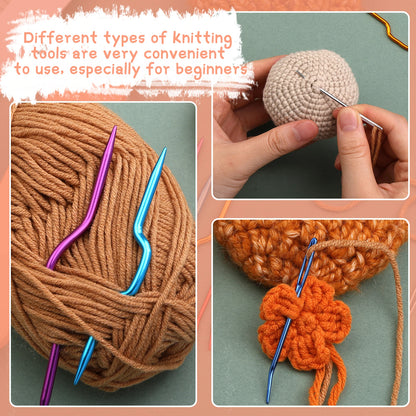 IMZAY Professional Crochet Knitting Set with Yarn Needles - Smarsty
