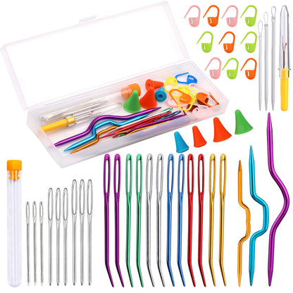 IMZAY Professional Crochet Knitting Set with Yarn Needles - Smarsty